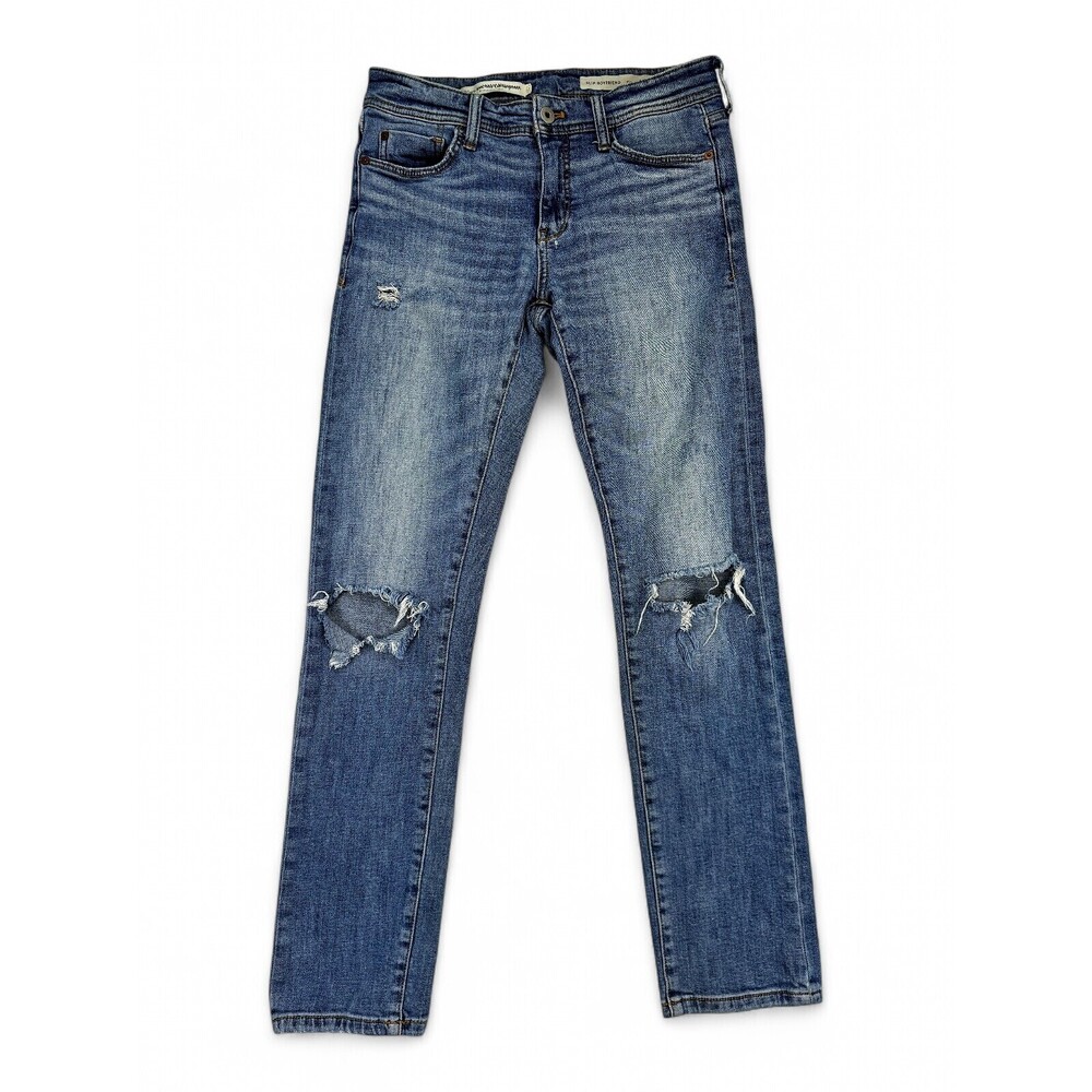Pilcro Anthropologie Boyfriend Jeans Size 25 Distressed Light Wash